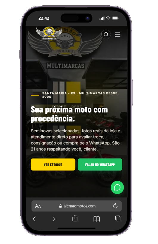 Site de Alemão Motos