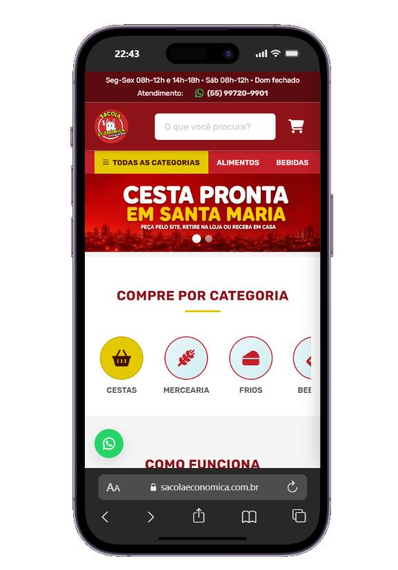 Site de Sacola Econômica